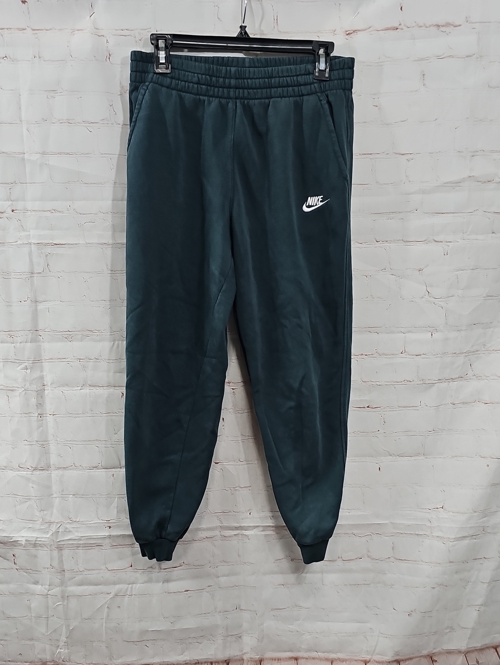 Nike Teal Jogger Sweatpants with White Swoosh